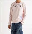 MCQ - Embroidered Appliquéd Loopback Cotton-Jersey Sweatshirt - Pink