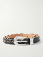 Our Legacy - 2cm Braided Leather Belt - Black