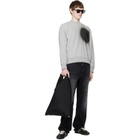 MM6 Maison Margiela Black Straight-Leg Jeans
