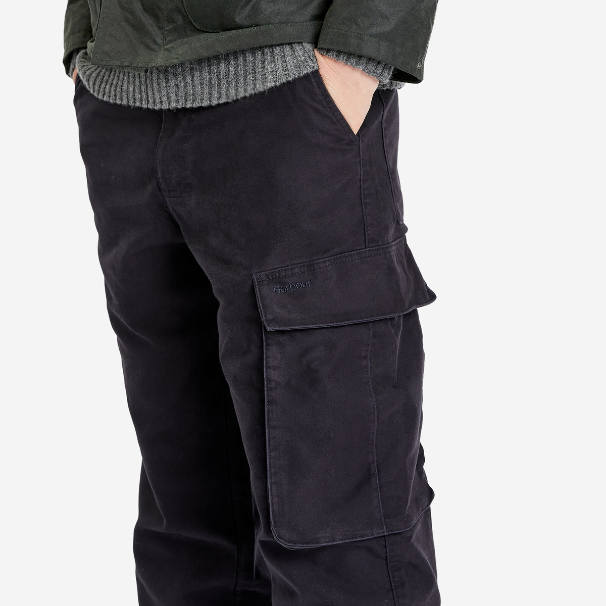 Barbour Men's Heritage+ Jungle Sateen Trousers in Navy