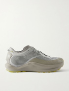 ROA - Sella Rubber-Trimmed ProWave Jacquard Trail Sneakers - Silver