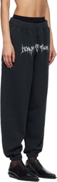 Liza Keane Black 'Tears of Eros' Sweatpants