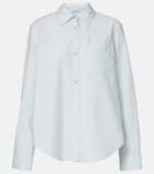 Loewe Paula's Ibiza Anagram cotton-blend poplin shirt