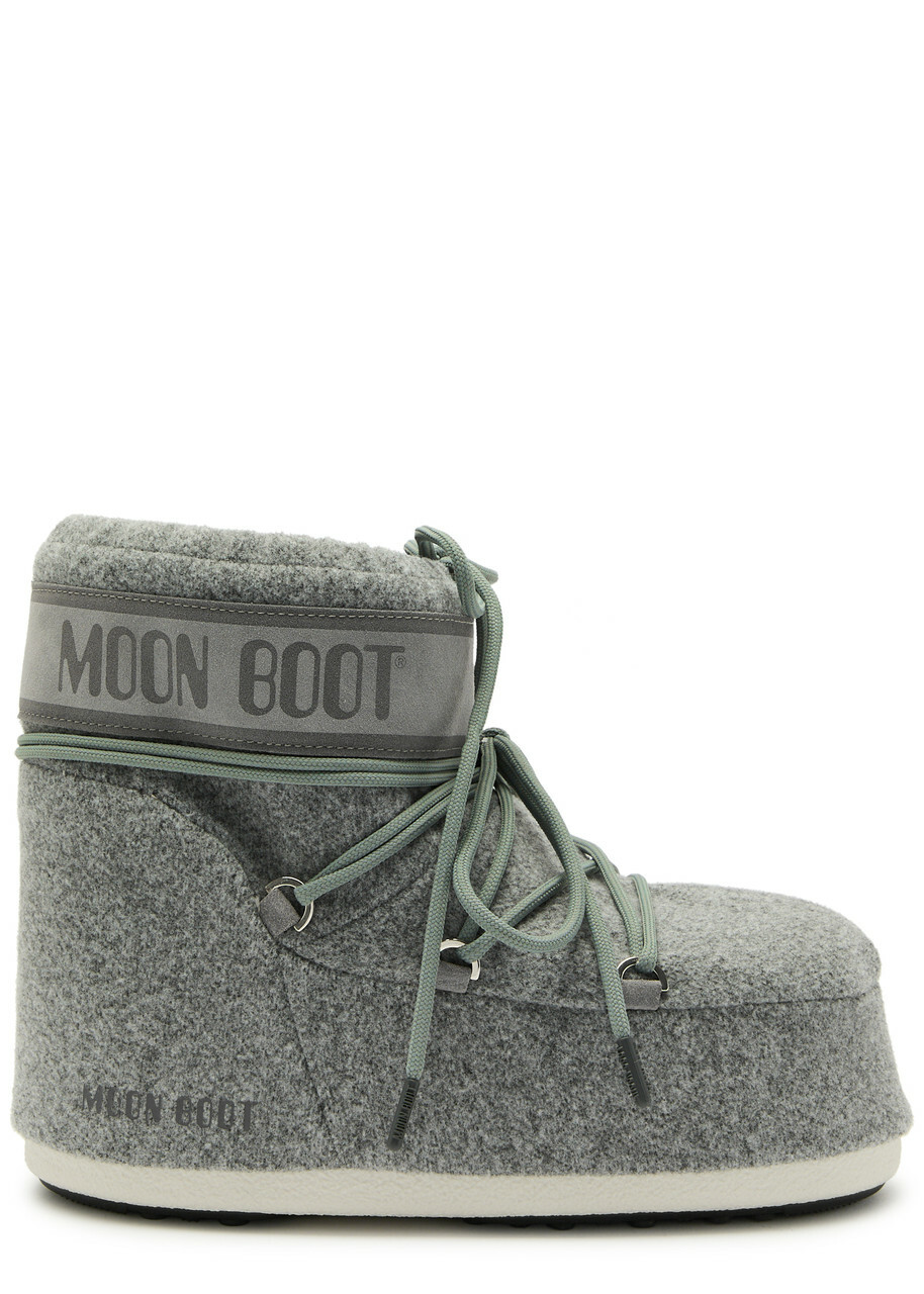 Moon Boot Icon Padded Felt Snow Boots Grey 4244 (IT42 44 / UK9