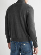 Nili Lotan - Casper Merino Wool and Silk-Blend Rollneck Sweater - Gray