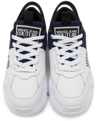 Versace Jeans Couture White & Navy Speedtrack Sneakers