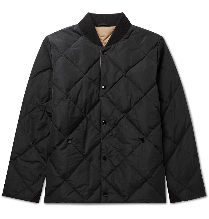 Photo: Bellerose - Quilted Shell Down Bomber Jacket - Black