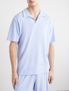 Frescobol Carioca - Faustino Terry Cotton Blend Polo Shirts - Blue