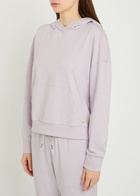 Vuori Halo Modern Hooded Stretch-jersey Sweatshirt Lilac
