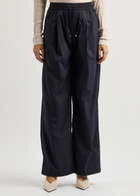 Herno Wide-leg Stretch-nylon Trousers Navy