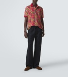 Etro Paisley cotton piqué polo shirt