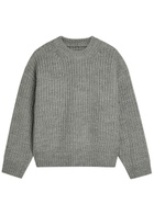 Mki Miyuki Zoku Ribbed Knit Jumper Grey
