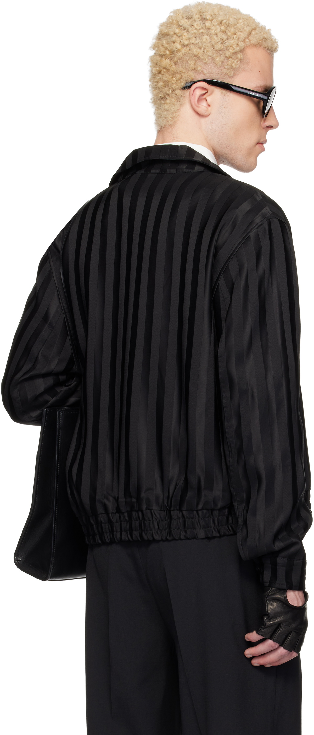 Ernest W. Baker Black Harrington Jacket