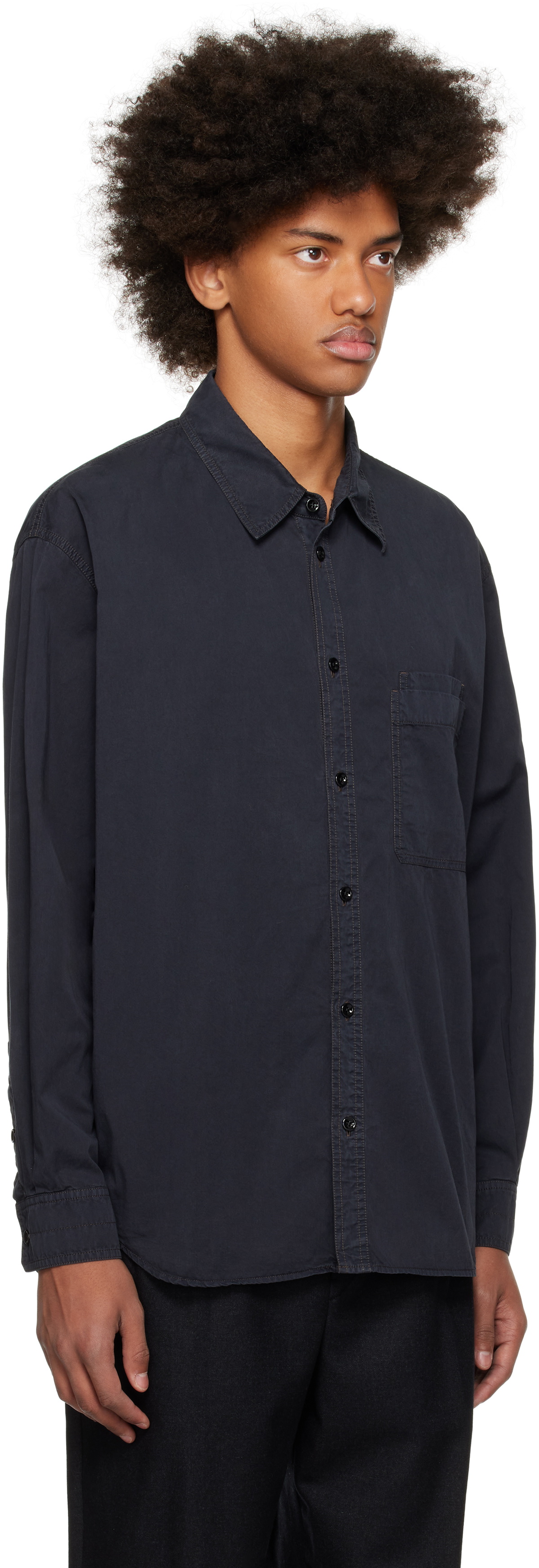 高級感 LEMAIRE Black Relaxed Workwear Shirt Lemaire トップス