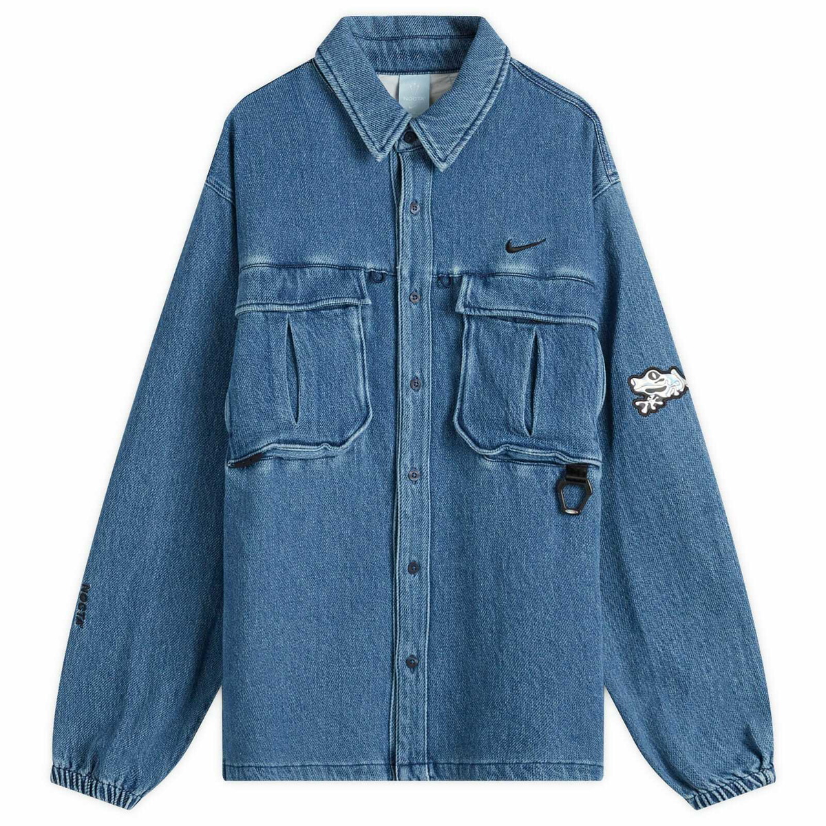 Nike NOCTA デニムシャツ XL Nike Men's Nocta Denim Shirt in French Blue Nike