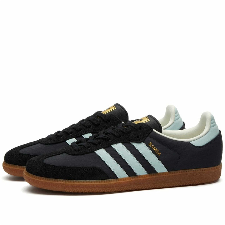 Photo: Adidas Samba OG Sneakers in Carbolmost Blue/Chalk White
