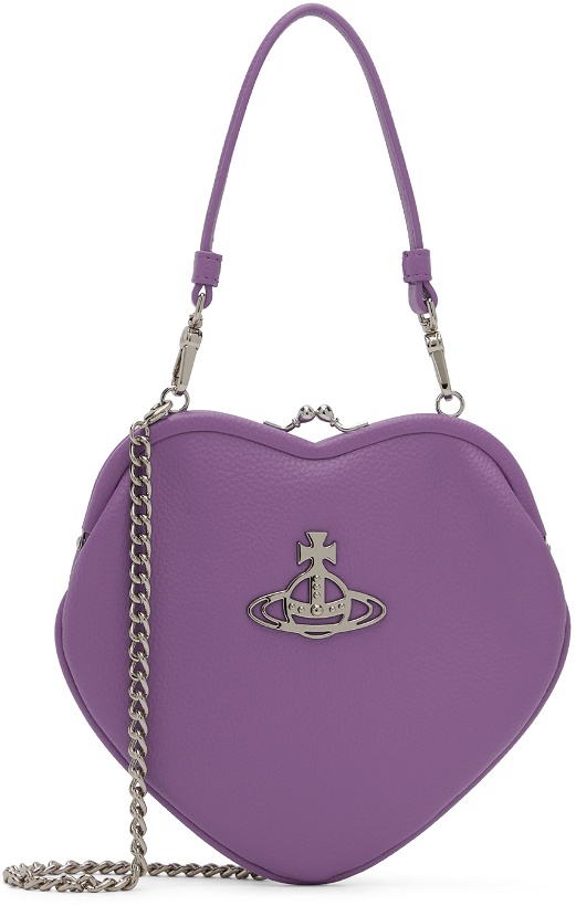 Photo: Vivienne Westwood Purple Belle Heart Frame Bag