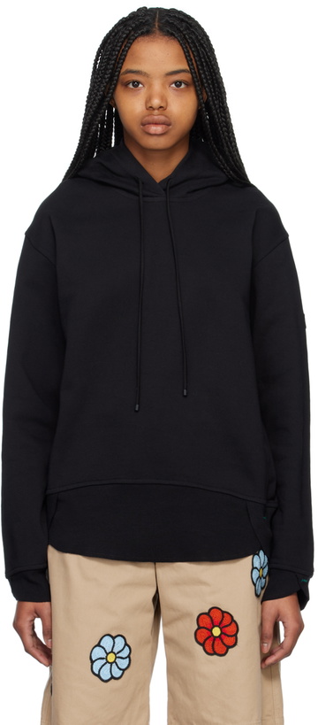 Photo: Moncler Genius Moncler Alicia Keys Black Drawstring Hoodie
