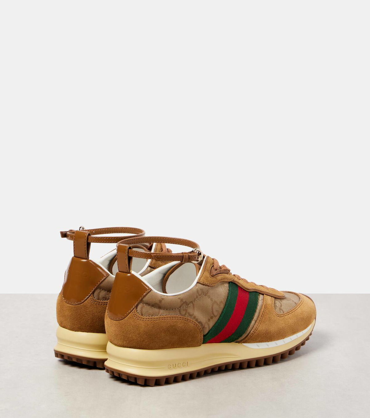 Gucci Re-Motion Web Stripe suede sneakers Gucci