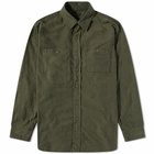 Engineered Garments Men's Flannel Work Shirt in Olive