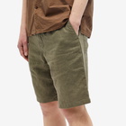 NN07 Men's Keith Linen Shorts in Khaki Army