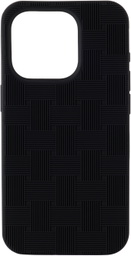 Bottega Veneta Black Intreccio iPhone 15 Pro Case