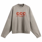 Willy Chavarria Men's CCC Hooligan Crew Sweatshirt in Concrete