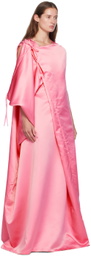 MARIE ADAM-LEENAERDT Pink Kaftan Maxi Dress