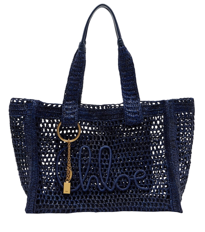 Photo: Chloé Summer Banana East-West raffia tote bag