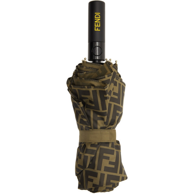 Photo: Fendi Brown Forever Fendi Umbrella