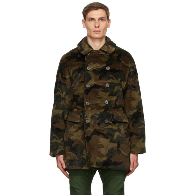 R13 Green Camo Hunting Coat R13