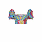 MC2 Saint Barth Crop Top With Ikat Print