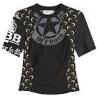 Marine Serre Women's Baby Fit T-Shirt in Black/Inverse Tan