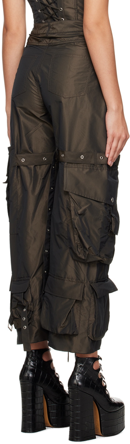 Marques Almeida Brown Multipocket Trousers