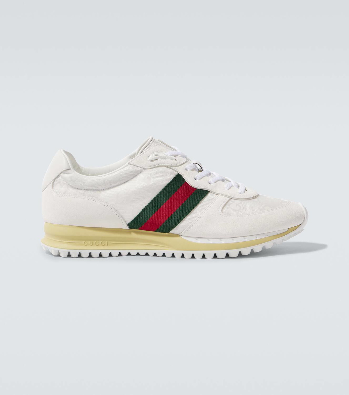 GUCCI 832461 Men\'s Canvas Green GG Re-Motion sneaker, Size 9 Gucci Re-Motion Camel Original Gg Canvas - May 2025  main image 2