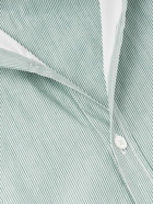 Massimo Alba - Genova Striped Cotton-Poplin Shirt - Blue