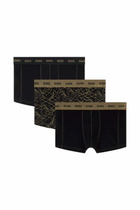 Diesel Three-pack of trunks with graphic motif - Trunks Mens in Black