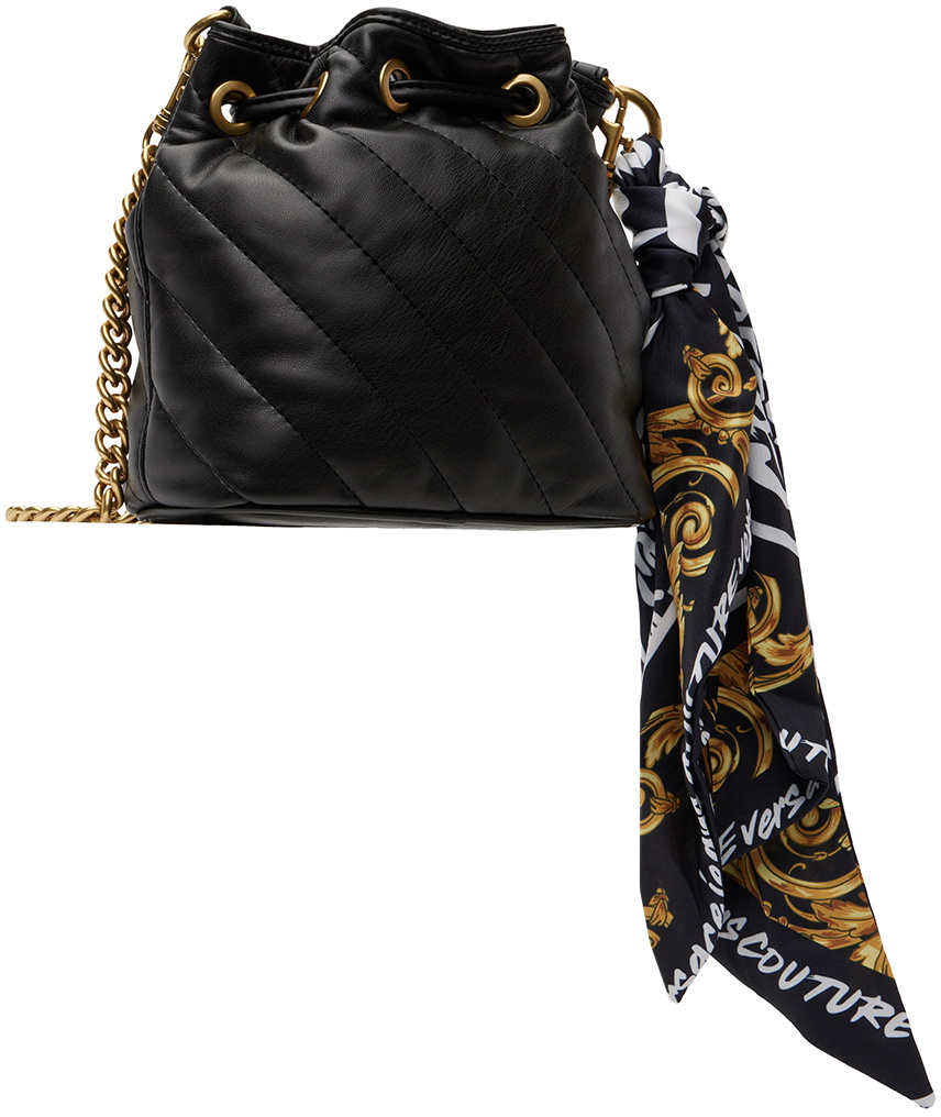 Versace Jeans Couture Thelma Tote Bag With Silk Scarf in Black