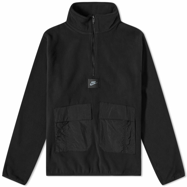 Photo: Nike Men's Utility Polar Fleece Half Zip Sweat in Black