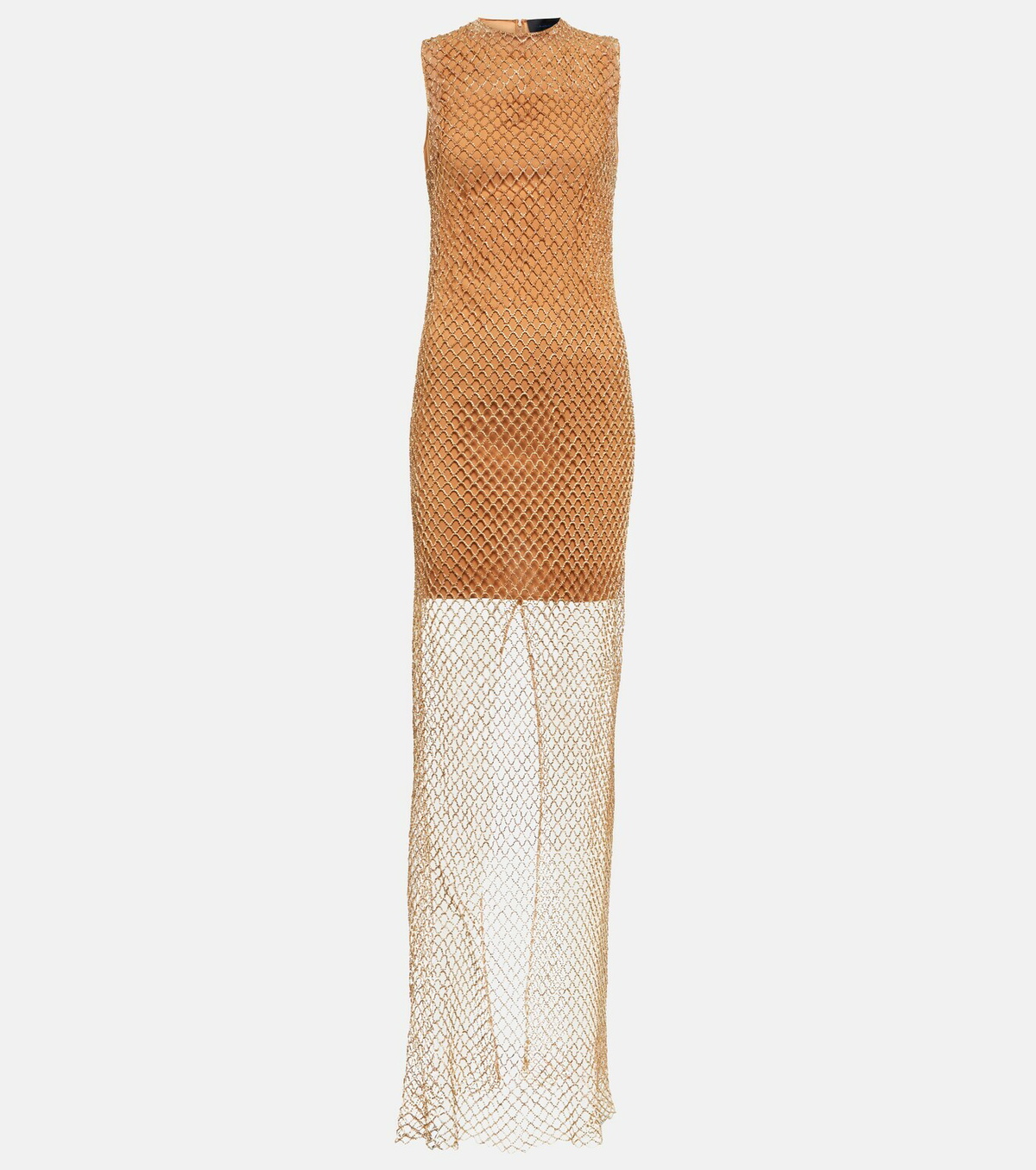 Costarellos Gwyneth crystal-embellished net gown