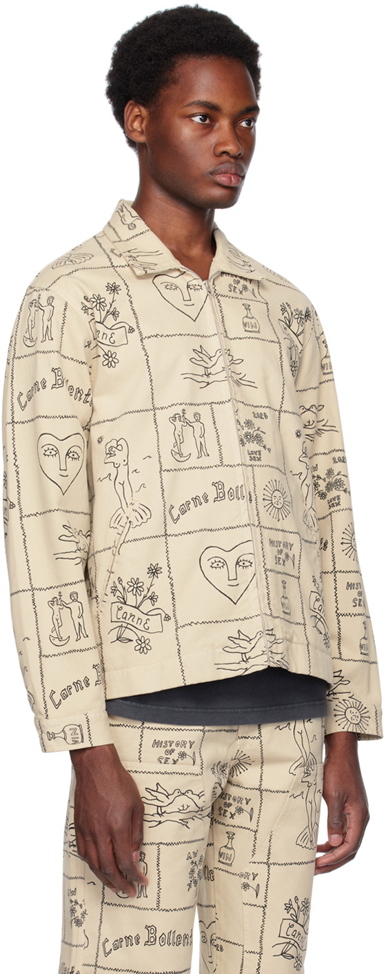Carne Bollente Beige 'The Timeline' Jacket