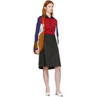 Marni Red Colorblock Zip-Up Jacket