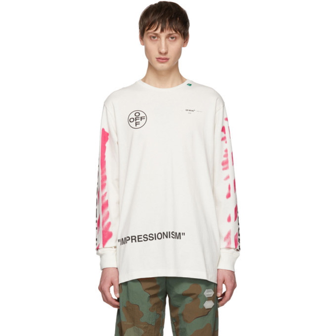 Photo: Off-White Off-White Diag Stencil Long Sleeve T-Shirt