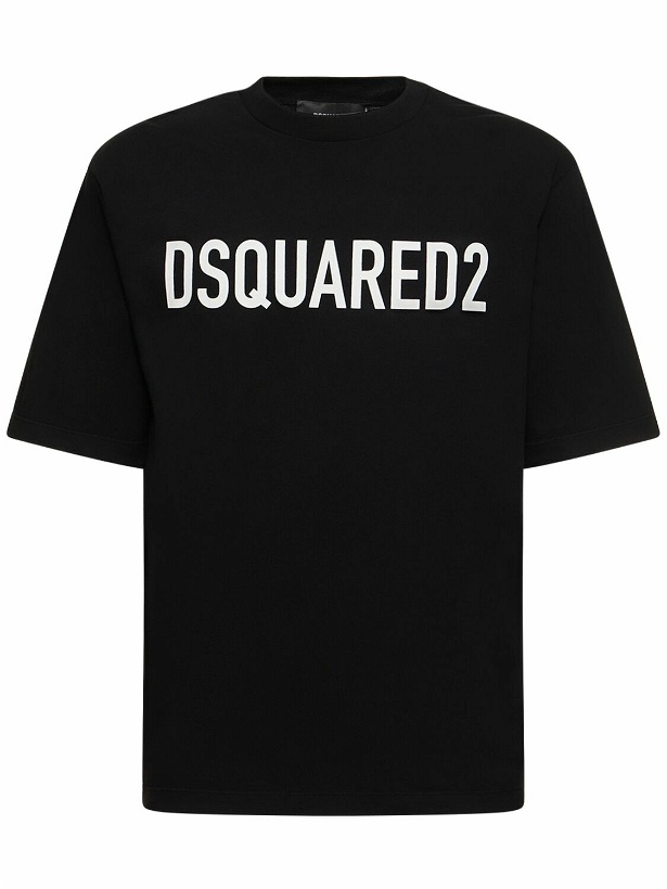 Photo: DSQUARED2 - Loose Fit Printed Cotton T-shirt