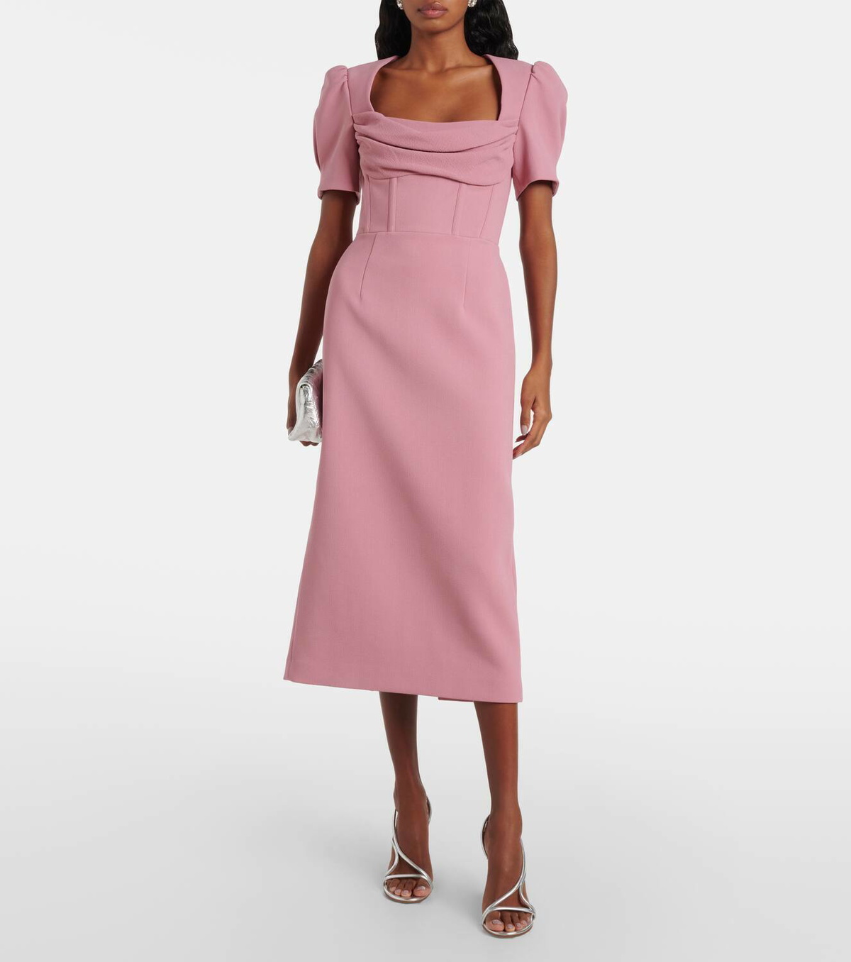 Rebecca Vallance Bridal Bouquet Midi Dress