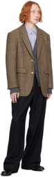 Dunst Brown Check Blazer