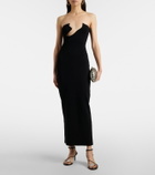 Christopher Esber Odessa embellished ribbed-knit midi dress
