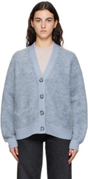 Acne Studios Blue Fluffy Cardigan