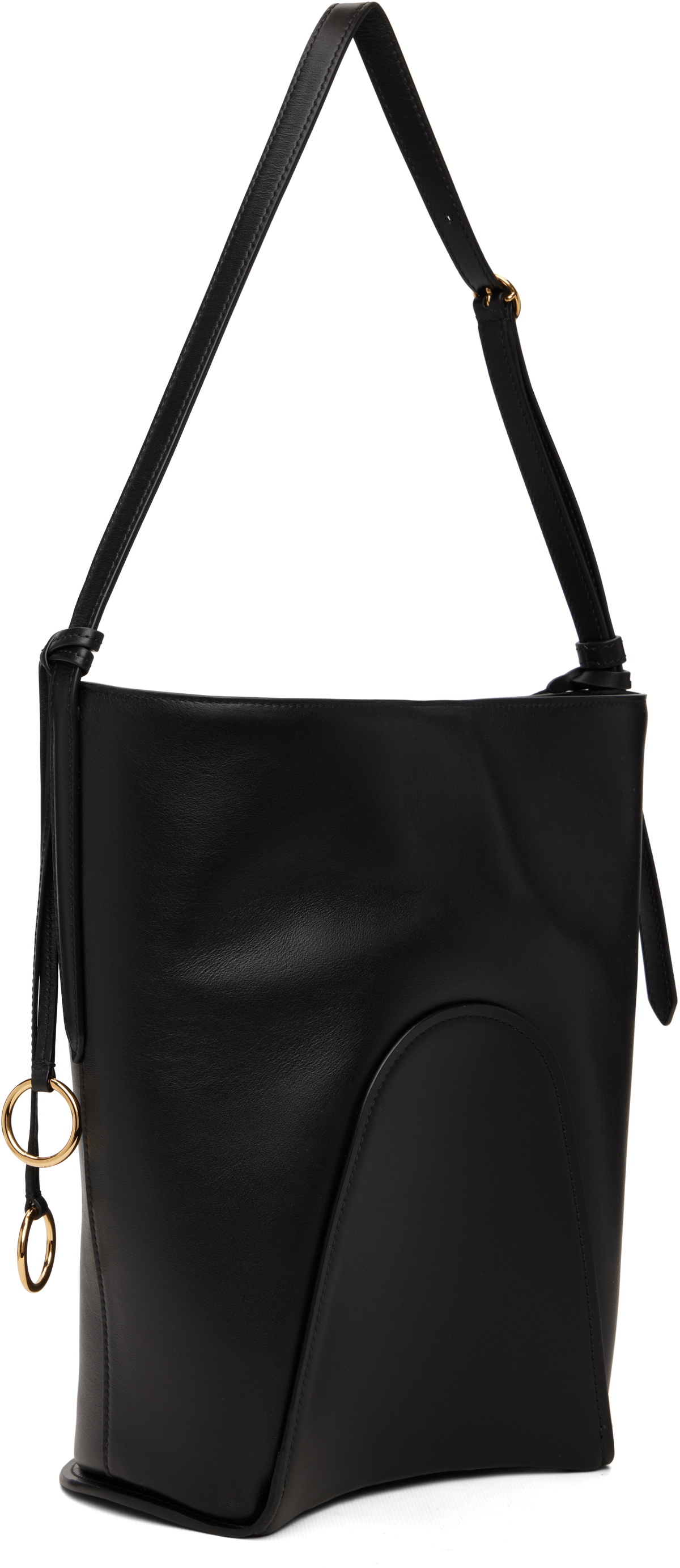 ALAÏA Black Hip Small Bucket Bag