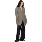 Rick Owens Gray Tower Metro Blazer